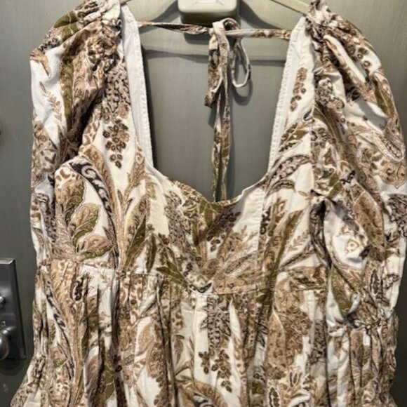 Pilcro Square-Neck Corduroy Babydoll Mini Dress - NWOT - Picture 8 of 16